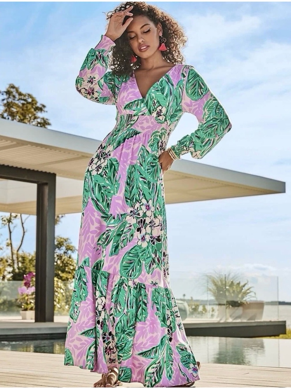 Lilly Pulitzer Mistral Maxi Dress Magnolia Lilac Leidees Night Size Large